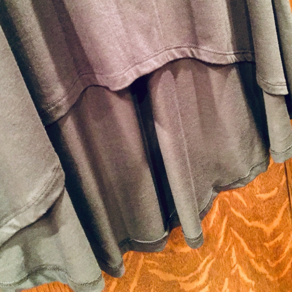 Knee Length Skirt/asymmetrical